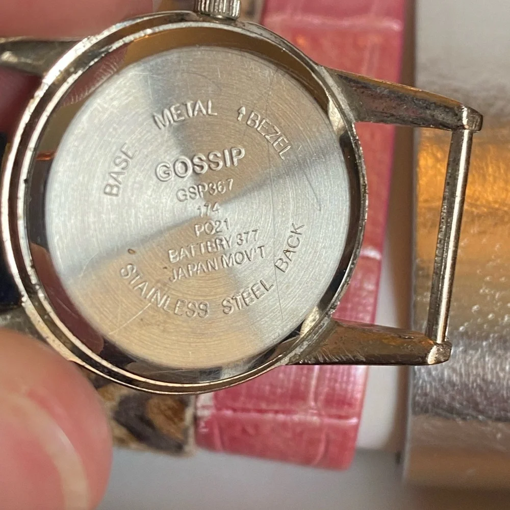 Gossip Interchangeable Watch Set 12 Bands 3 Watch Heads Gift Box Vintage